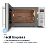 MICROONDAS 20 LITROS. GRILL. CONTROL DIGITAL. INOX
