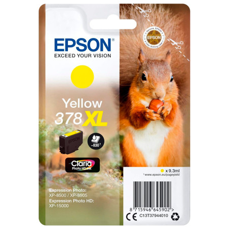 INK JET EPSON ORIG.C13T37944010 Nº378XL AMARILLO