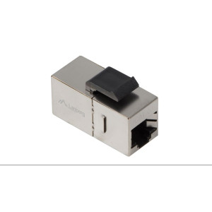 CONECTOR RJ45 HEMBRA/HEMBRA PARA PATCH PANEL CAT.6 METAL