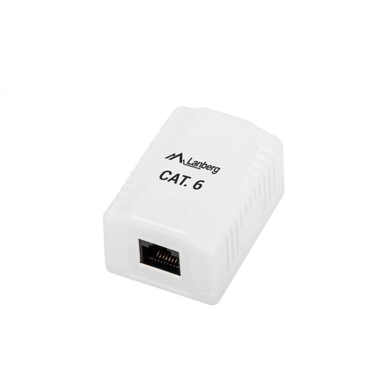 CAJA SUPERFICIE CAT.6 UTP 1X RJ45 BLANCA LB3410