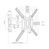 SOPORTE APPROX PARED EXTENSIBLE TV APPST12X 17"-55"