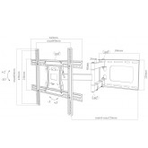 SOPORTE APPROX PARED EXTENSIBLE TV APPST16X 17"-60"