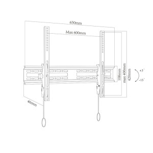 SOPORTE APPROX PARED INCLINABLE TV APPST14A 32"-70"