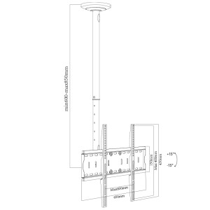 SOPORTE APPROX TECHO PARA TV APPSTT02 32-70"
