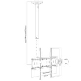 SOPORTE APPROX TECHO PARA TV APPSTT02 32-70"
