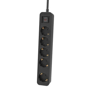 REGLETA PHILIPS 5 TOMAS CON INTERUPTOR 1.5 M/ GRIS