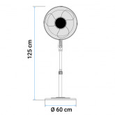 VENTILADOR DE PIE ZERMATT 7045W BLANCO