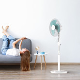 VENTILADOR DE PIE ZERMATT 7045W BLANCO