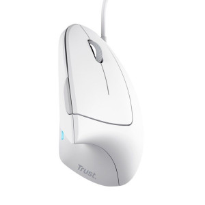 RATON TRUST ERGONÓMICO VERTO HASTA 1600 DPI BLANCO