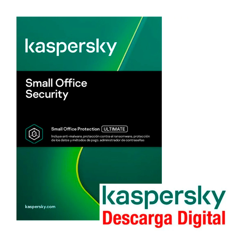 SOFT.KASPERSKY ELEC.SMALL OFF.SEC. 1 SERV + 7 DISP. 1 AÑO 