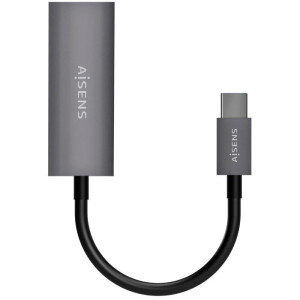 ADAPT.AISENS TIPO-C-MACHO - RJ45 HEMBRA 15CM GRIS