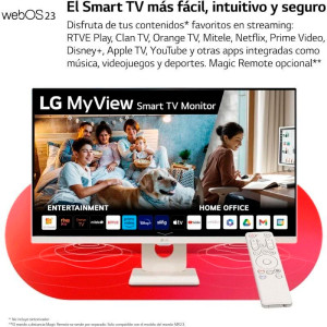 MONITOR LG 32SR50F-W SMART TV MULTIMEDIA BLANCO