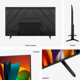 TV HISENSE 55" 55A6N SMART TV 4K ALEXA INTEGRADO & VIDAA VOI