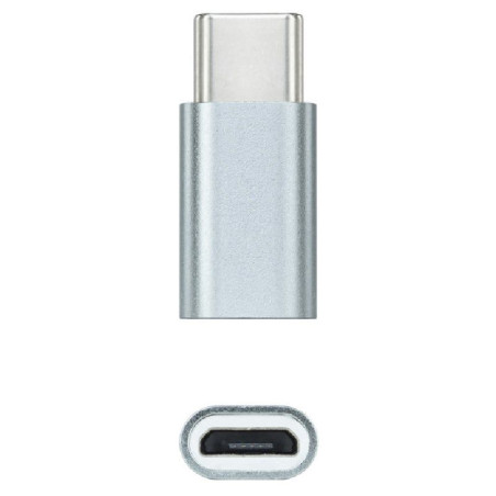 ADAP. NANOCABLE USB TIPO-C MACHO - MICROUSB HEMBRA