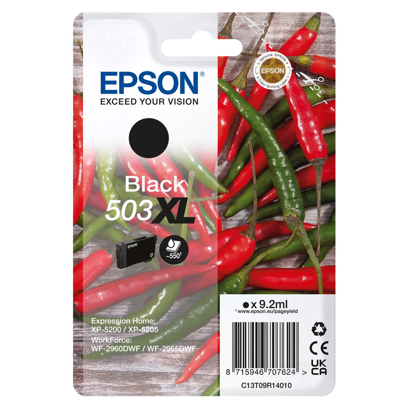 INK JET EPSON ORIG. C13T09R14010 503XL  NEGRO