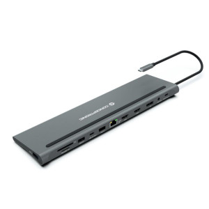ADAPTADOR USB-C 12IN1 CONCEPTRONIC HDMIX2 DISPLAYPORT GIGABI