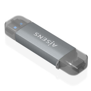 LECTOR DE TARJETAS EXTERNO AISENS ASCR-2AC08-GR/ USB-C /3.1