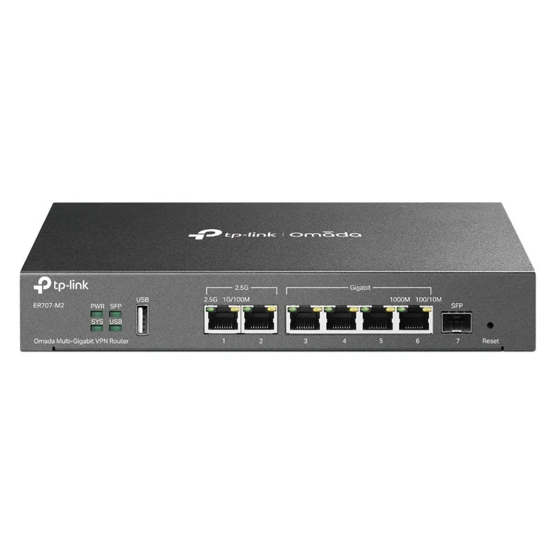 ROUTER TP-LINK ER707-M2 MULTIGIGABIT OMADA 2P DE 2.5G -6P WA