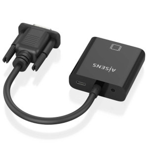 CABLE CONVERSOR AISENS VGA MACHO  HDMI HEMBRA 20CM NEGRO