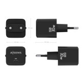 CARGADOR AISENS ASCH-30W1P036 1XUSB TIPO-C 30W NEGRO