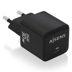 CARGADOR AISENS ASCH-30W1P036 1XUSB TIPO-C 30W NEGRO