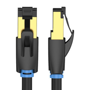 LATIGUILLO VENTION IKABJ  RJ45 SFTP CAT.8  5 MTR NEGRO