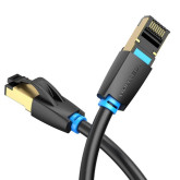 LATIGUILLO VENTION IKABH  RJ45 SFTP CAT.8  2  MTR NEGRO