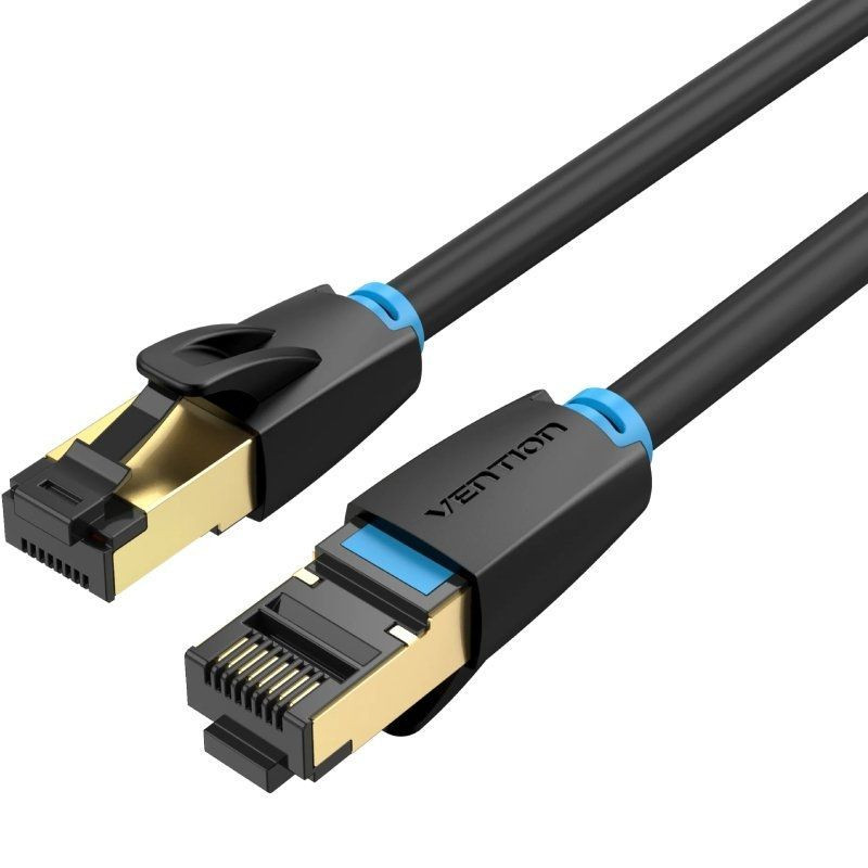 LATIGUILLO VENTION IKABH  RJ45 SFTP CAT.8  2  MTR NEGRO