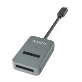 DOCK AISENS USB TIPO-C-SSD M2 SATA/NVME ASUC-M2D012-GR/ GRIS