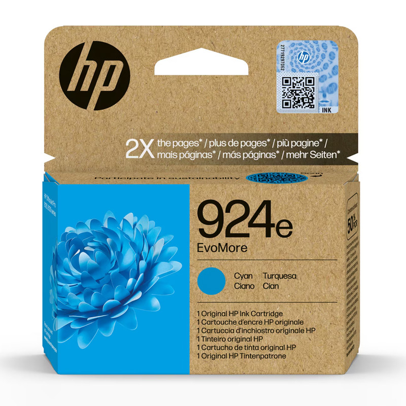 INK JET HP ORIG. HP 924E CYAN 4K0U7NE (800 PÁG.)