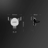 SOPORTE DE COCHE POR GRAVEDAD 4.7" A 7" UGREEN BLOQUEO AUTOM