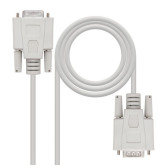 CABLE SERIE NANOCABLE NULL MODEM DB9 M/DB9 H 1.8M10.14.0503
