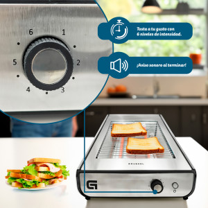 TOSTADOR PLANO INOXIDABLE GRUNKEL TSP-INOX