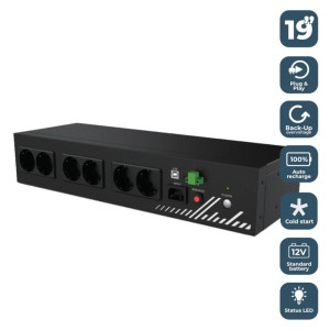 SAI PHASAK COMPACT PH 9202 800VA 8 TOMAS SHUKO PARA RACK 19"