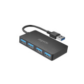 HUB APPROX DE 4 PUERTOS USB 3.0 NEGRO APPC49V2