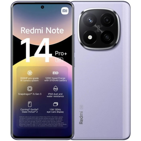 SMARTPHONE XIAOMI REDMI NOTE 14 PRO+ 12GB 512GB 6.67" PURPUR