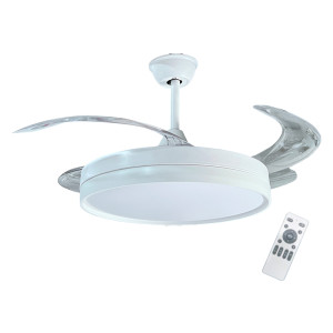 VENTILADOR DE TECHO FIT ENERGY ASPAS RETRACTIL BLANCO