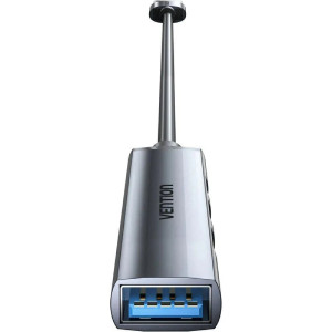 MINI HUB VENTION USB 3.0*1/ USB 2.0*3 15M METAL GRIS