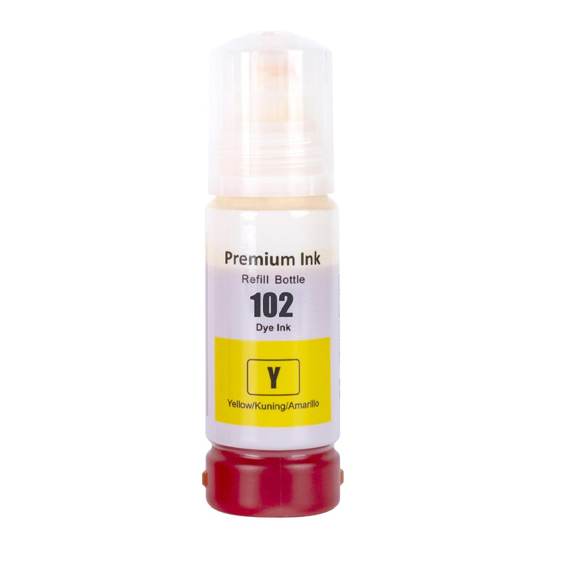 BOTELLA TINTA COMPATIBLE EPSON 102 104 T6642 T6732 AMARILLO
