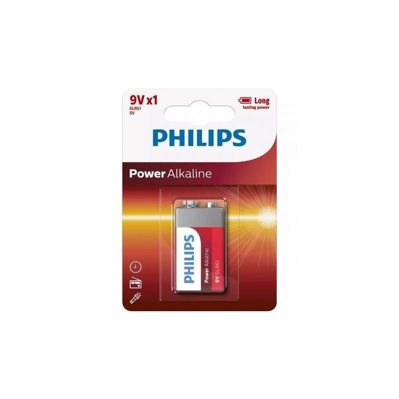 PILA ALCALINA PHILIPS 6LR61P1B/10/9V