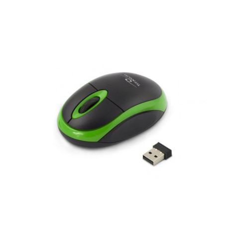 RATON OPTICO TITANUM  INALAMBRICO NEGRO/ VERDE 