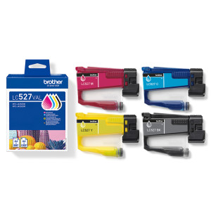 PACK INK JET BROTHER ORIG LC527VAL HASTA 1300 BK Y 900 C/M/Y
