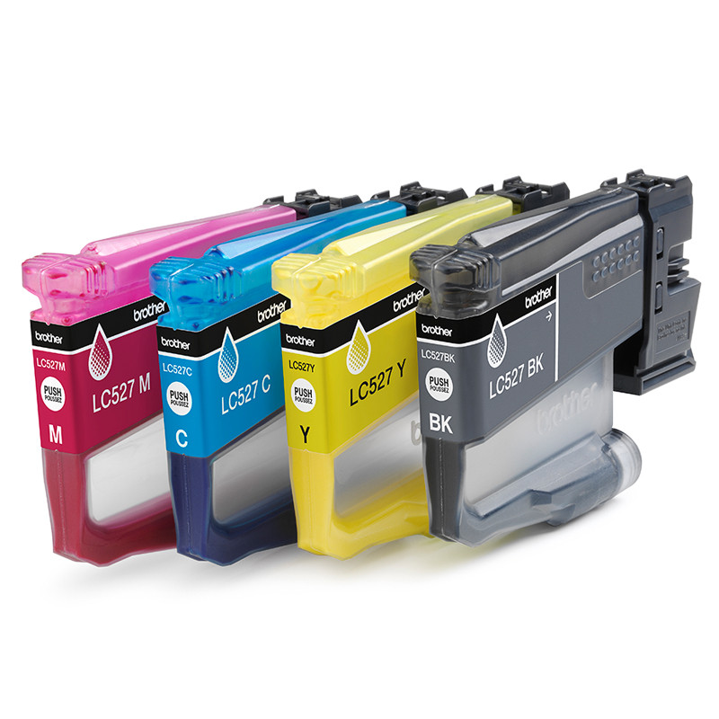 PACK INK JET BROTHER ORIG LC527VAL HASTA 1300 BK Y 900 C/M/Y
