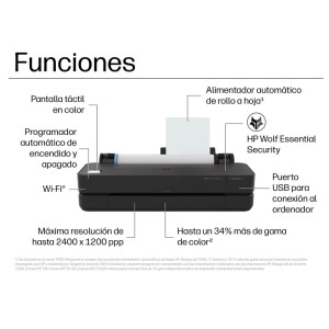 IMPRESORA PLOTTER HP DESIGNJET T230 24" A1