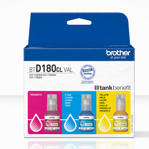 BOTELLA DE TINTA BROTHER ORIG. BTD180CLVAL 5.000 PAG. PACK  