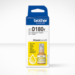 BOTELLA DE TINTA BROTHER ORIG. BTD180Y 5.000 PAG. AMARILLO