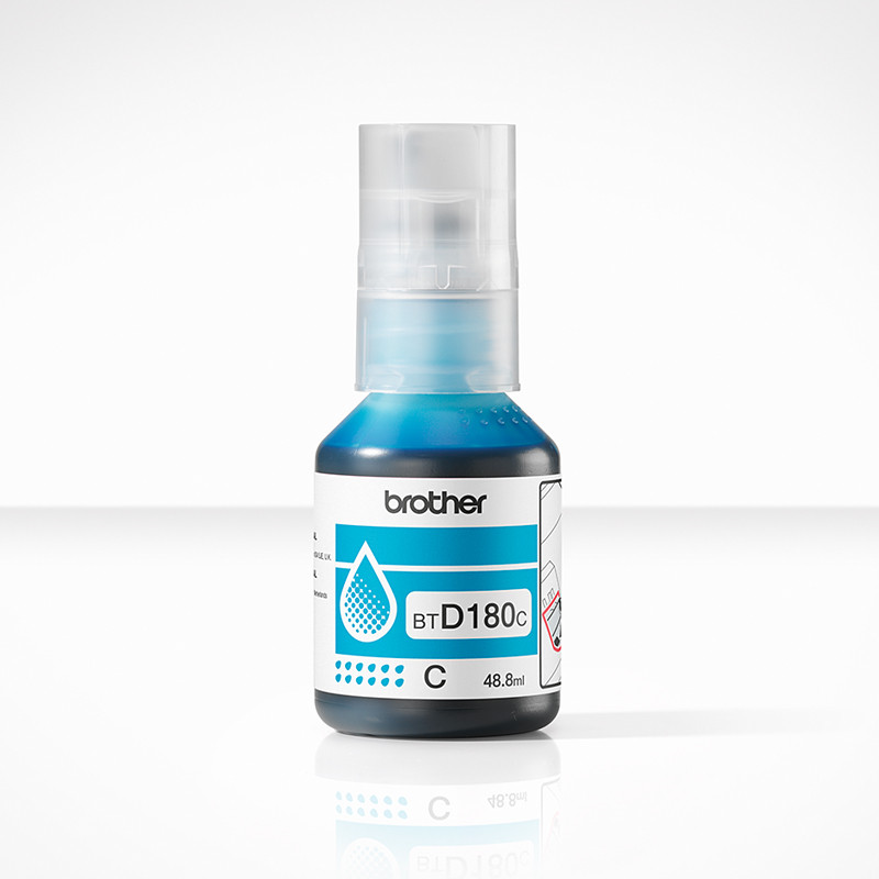 BOTELLA DE TINTA BROTHER ORIG. BTD180C 5.000 PAG. CYAN 