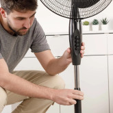 VENTILADOR DE PIE TAURUS FA015 3VEL/3 ASPAS/NEGRO