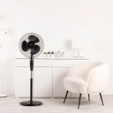 VENTILADOR DE PIE TAURUS FA015 3VEL/3 ASPAS/NEGRO