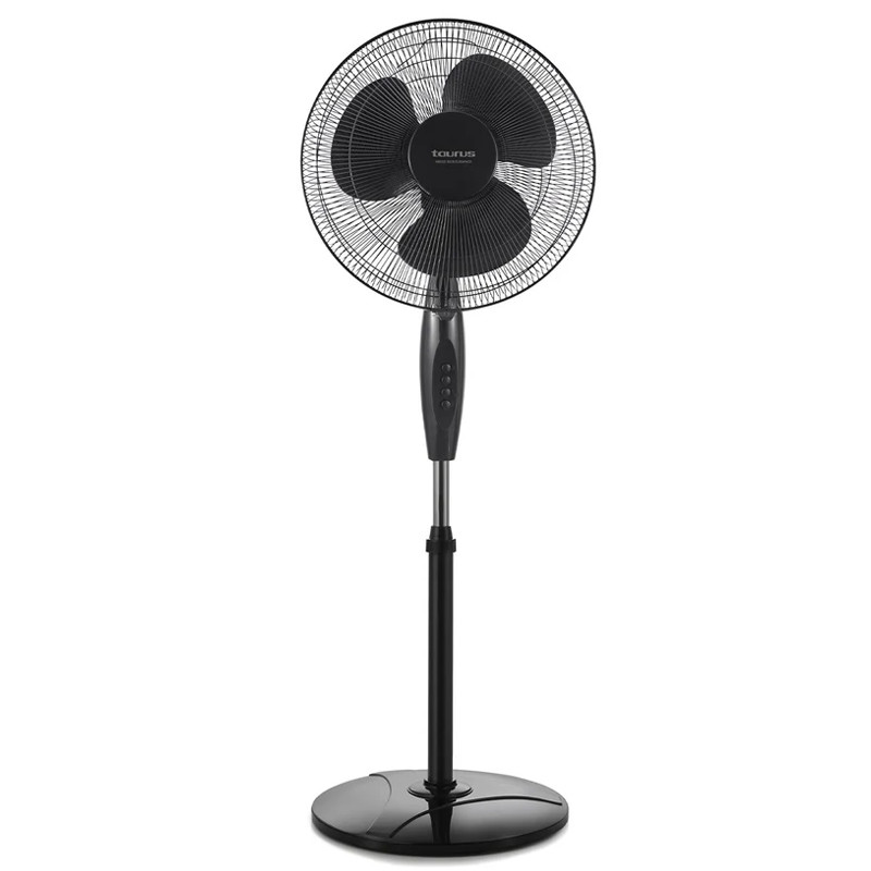 VENTILADOR DE PIE TAURUS FA015 3VEL/3 ASPAS/NEGRO